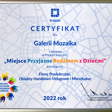 Certyfikat_Mozaika_Miejsce_Przyjazne_Rodzinom_z_Dziećmi